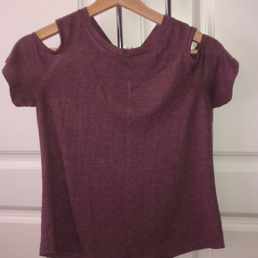 Mauve off the shoulder top